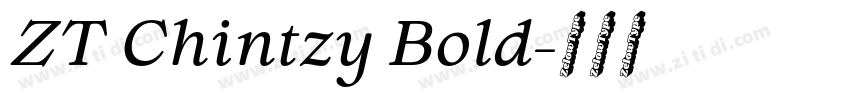 ZT Chintzy Bold字体转换 ZT Chintzy Bold字体转换